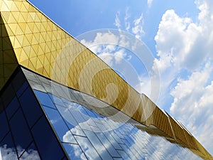 Geometry of architecture. A roof of the Palace of gymnastics in Moscow