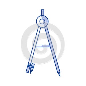 Geometry compass isolated icon