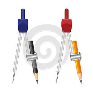 Geometry compass vector design illustration