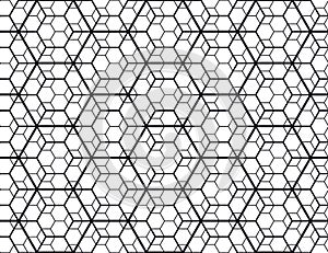 Geometry line hexagonal seamless pattern for surface design, fabric, wrapping paper.