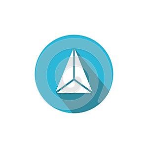 Geometry Logo Template on circle. Mathematics Vector