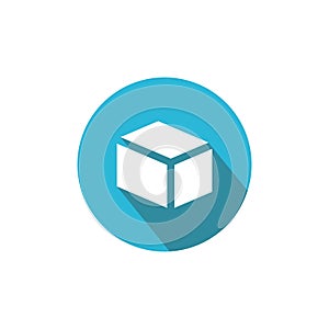 Geometry Logo Template on circle. Mathematics Vector