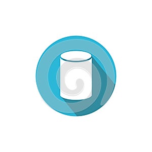 Geometry Logo Template on circle. Mathematics Vector