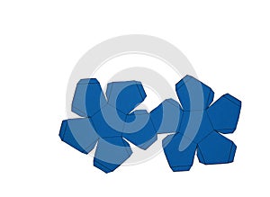 Geometry net of platonic solids Dodecahedron. 2-dimensional shape that can be folded to form a 3-dimensional shape