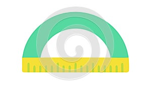 Geometry Protractor Measurement Tool Icon, vector design Generative AI