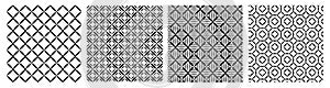 Geometry rhombus seamless patternl. Black white background. Vector illustration for cloth, wrapping paper, cover, fabric