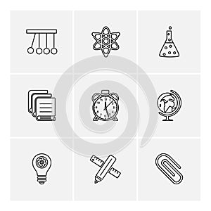 geometry , science , education , studies , eps icons set vector