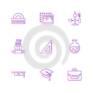 geometry , science , education , studies , eps icons set vector