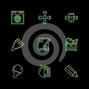 geometry , science , education , studies , eps icons set vector