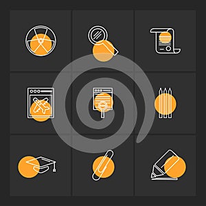 geometry , science , education , studies , eps icons set vector