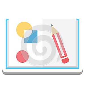 Geometry Tools, Drawing Tools Vector Icon
