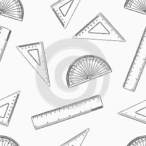 Geometry vector set for mathematics seamless pattern vector.