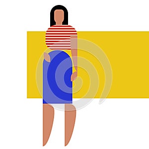 Geometry woman figure