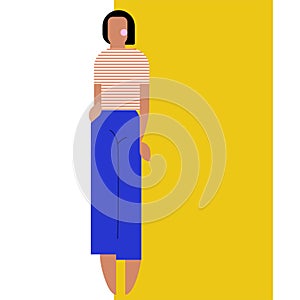 Geometry woman figure