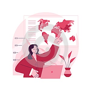 Geomorphology abstract concept vector illustration.