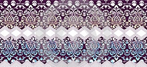 Geomtrical ornamental border pattern. fabric texture