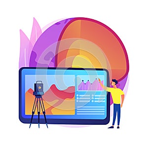Geophysics abstract concept vector illustration.