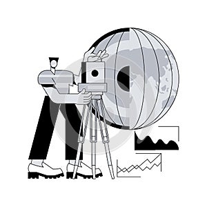 Geophysics abstract concept vector illustration