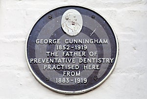 George Cunningham Plaque in Cambridge