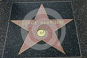 George Harrison star on the Hollywood Walk of Fame