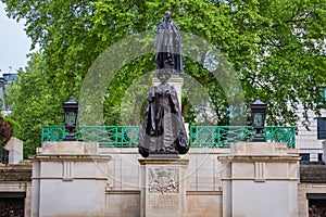 George VI and Queen Elizabeth Memorial Monument at the Mall Road, London UK