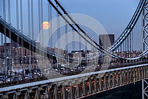 George Washington Bridge in New York, USA photo