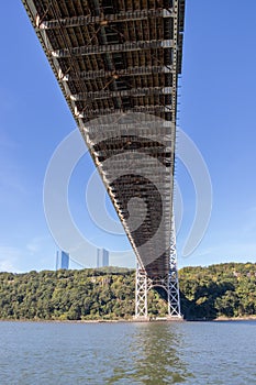 George Washington Bridge over the Hudson River at Fort Lee, New Jersery