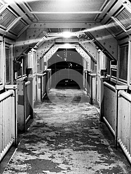 George Washington Bridge Pedestrian tunnel.