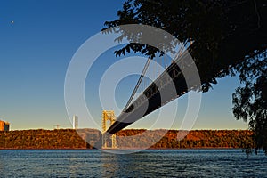 George Washington Bridge at sunrise.