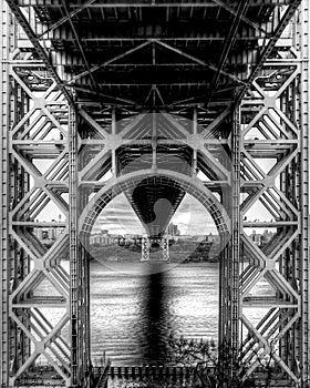 George Washington Bridge unique perspective photo
