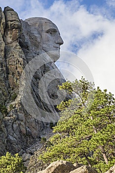 George Washington On Mount Rushmore