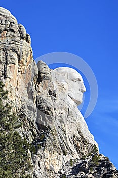 George Washington at Mount Rushmore National Monument.
