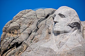 George Washington on Mount Rushmore National Monument, South Dakota, USA photo
