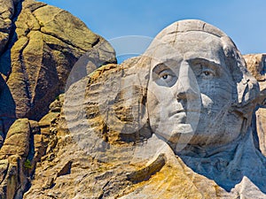 George Washington Portrait carved on Mount Rushmore