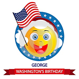 George Washingtons birthday portrait