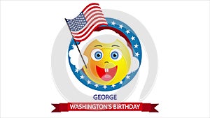 George Washingtons birthday portrait