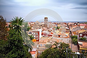 A georgeous view from the outlook over Malgrat de Mar, Spain. photo