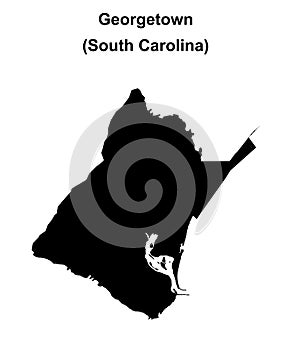 Georgetown outline map