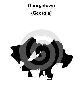 Georgetown outline map