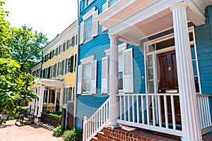 Georgetown historical district facades Washington