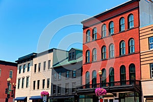 Georgetown historical district facades Washington