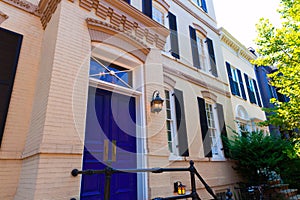 Georgetown historical district facades Washington