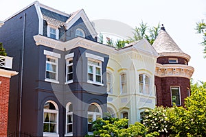 Georgetown historical district facades Washington