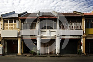 Georgetown, old colonial street, malaysia photo