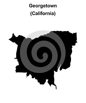 Georgetown outline map