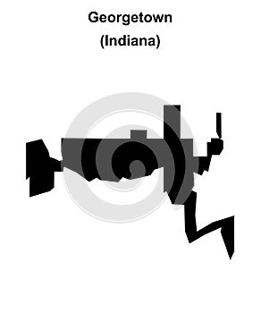 Georgetown outline map