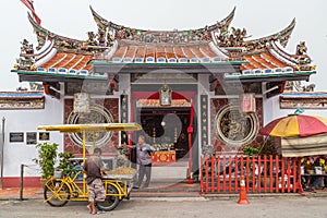 Georgetown, Penang/Malaysia - circa October 2015: Cheng Hoon Teng chinese buddhist temple in Georgetown, Penang, Malaysia