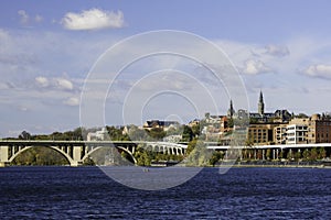 Georgetown from Potomac river, Washington DC