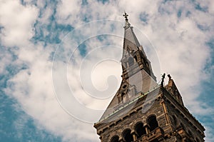 Georgetown University with blue sky