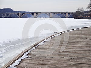 Georgetown Waterfront and Key Bridge